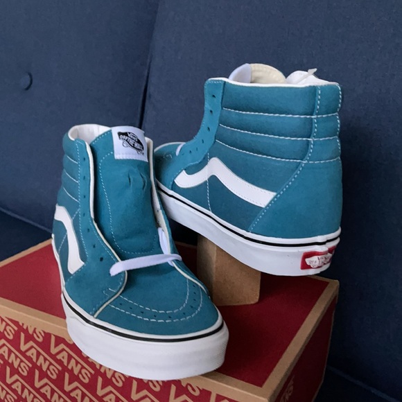 Vans Sk8-Hi Blue Coral/True White MENS - Picture 11 of 16